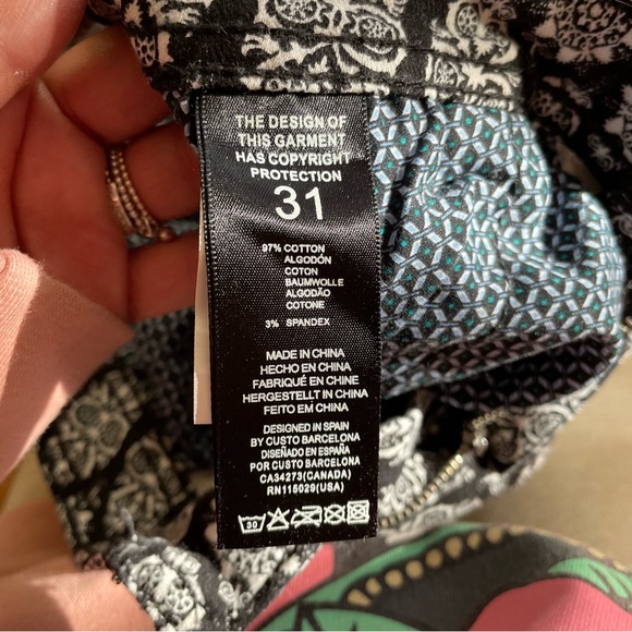 Custo Barcelona velour patterned skinnies - Picture 9 of 14